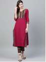 Ziyaa Brand Yoke Design Kurta with Trousers