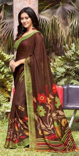 Printed Soft Khadi Silk Saree