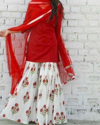 kurti plazo dupatta by vimoo creations