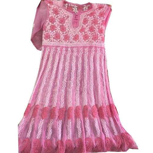 Ladies Embroidered Georgette Anarkali Suit