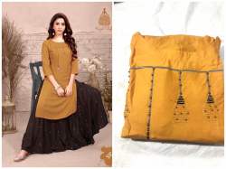 Designer kurti with plazzo