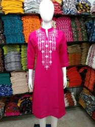 Fancy Pink Long kurti