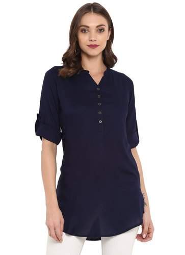 Navy Blue Casual wear Top