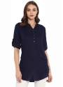 Navy Blue Casual wear Top