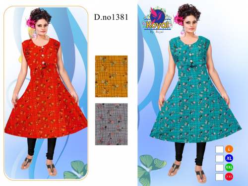 printed kurti -D.no 1381