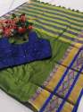 pure cotton silk saree 