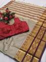 pure cotton silk saree  thumb 3