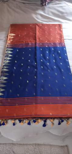 printed tant saree by MAA DURGA TEXTILES