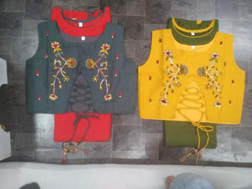 fancy jacket kurtis