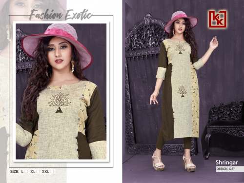 straight fancy kurti
