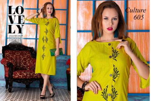 straight long kurti