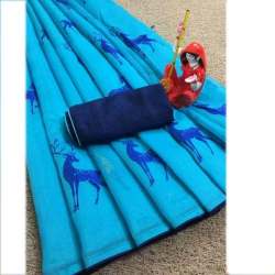 Party Wear Chanderi Silk Cotton Saree