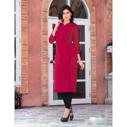 Pink Rayon Kurti