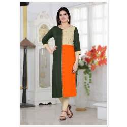 Printed Party Wear Cotton Kurti