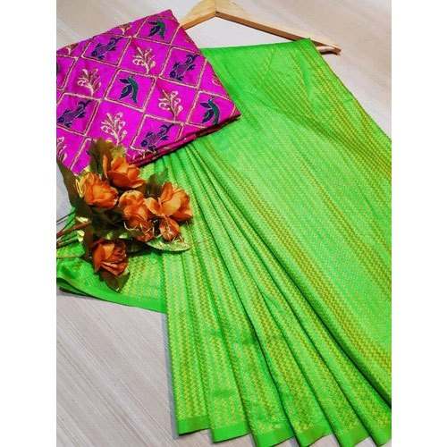 Printed Silk Saree by Try N Buy Collection