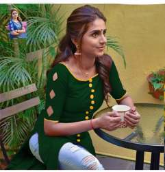 straight plain kurti