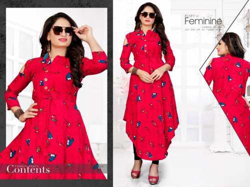 Anarkali printed kurti 