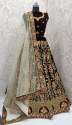 pure velvet detailing embroidery lehenga choli thumb 1