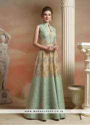 Digital Printed Party Wear Gown