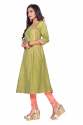 Women's MultiColor Two Tone Silk Kurti thumb 1