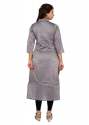 Womens MultiColor Silk Kurti thumb 2