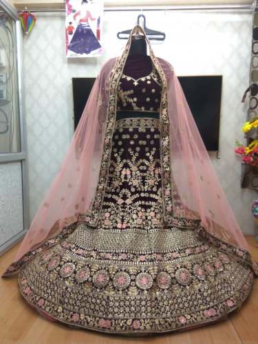 Bridal Velvet Chaniya choli