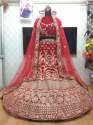Bridal Velvet Chaniya choli thumb 1