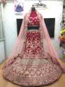 Bridal Velvet Chaniya choli thumb 2