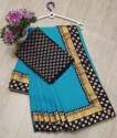 Chanderi saree - chahat fab thumb 1
