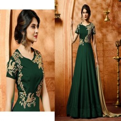 Designer coding embroidery stone work suit