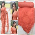 designer embroidery work net saree thumb 2