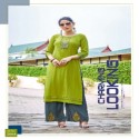 Designer reyon embroidery work plaza-kurti thumb 2