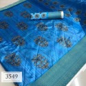 Digital print silk fabric saree thumb 11