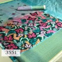 Digital print silk fabric saree thumb 6