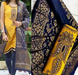 Exclusive designer fancy dress material 