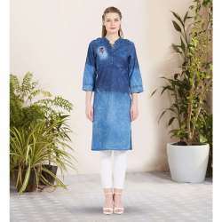 fancy denim kurti 