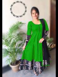 Fancy designer printed gown