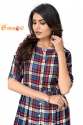 Fancy printed checks kurti thumb 2