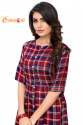 Fancy printed checks kurti thumb 3