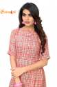 Fancy printed checks kurti thumb 4