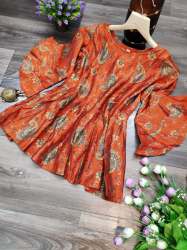 Foil Print Short Kurtis 