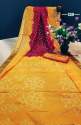 Heavy Demanded Bandhej Saree thumb 7