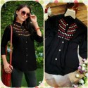 Heavy reyon embroidery work western top thumb 5