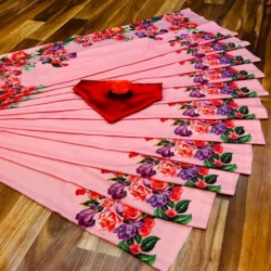 Latest silk slub fabric saree