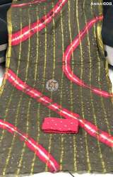 Leheriya Bandhani Silk Saree