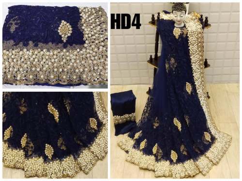 Net Embroidery saree