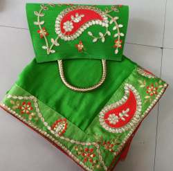 New Vichitra Silk Sarees with free Hand Bag
