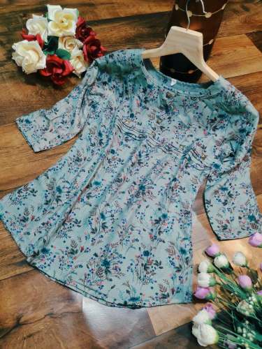 Printed rayon tops