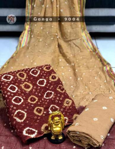 Pure Bandhani Dress Material