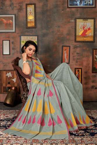Soft cotton silk saree